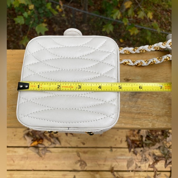 Vintage 80s Giorgio Beverly Hills Quilted Soft Leather Gold Chain Bag Handbag - Picture 5 of 10